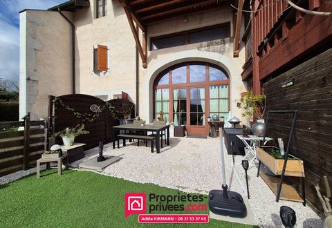POUGNY GARE 01550 - HOUSE - 3 BEDROOMS - GARAGES - TERRACE - GARDEN Adèle KIRMANN Propriétés Privées exclusively presents this charming and bright house, part of an old farmhouse, located in the quiet of a cul-de-sac and only a few steps from transpo...