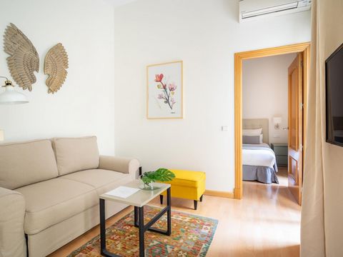 Bright apartment composed of one double bedroom and one bathroom, located in a modern building, just beside Calle Marques de Larios.The flat is located on a first floor, easily accessible with the lift; It has a private patio. Located in the heart of...