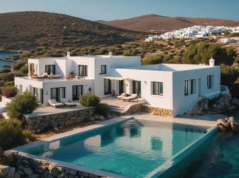 The unique villa in Paros, with an area of 220 sq.m., represents the ultimate in luxury and comfort. With an impressive swimming pool of 26 sq.m. and an extensive garden, offers an ideal space for relaxation and recreation. Each bedroom has a private...