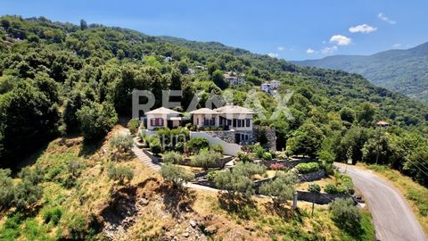 Real estate agent - Efstathiou ioannis. Exclusively available for sale in one of the most beautiful villages of Pelion, Mouresi, a luxurious detached house with a total area of ​​291 sq.m. on a plot of 1800 sq.m. it is a unique property of luxurious ...