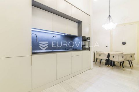 Center, Petrinjska street, very bright and designer furnished two bedroom apartment NKP 57 m2 on the 1st floor of a well maintained building. Facing the courtyard. Newly renovated in 2021. It consists of an entrance area, two large well-arranged room...