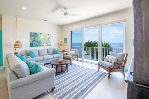 Beautiful new construction in the Heart of the Marathon! Wake up to delightful ocean views and end the day with gorgeous sunsets. This stunning property has lush landscaping for privacy with a covered lounge area under the home to enjoy ocean breezes...