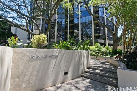 Nestled in the heart of downtown Honolulu, your secured pet friendly (verify) home has the size and feel of a single family home. Relax on one of two screen enclosed lanais and enjoy the views of the pool or go and enjoy the pool for yourself. Conven...