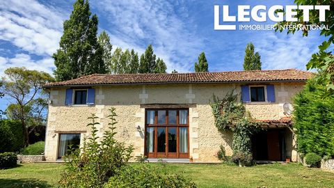 A23494SHH16 - A light and spacious property in a quiet location yet 5 minutes from the market town of Chalais which has schools, doctors, and all commerce. It also has a train station which links to Angouleme and Bordeaux for the TGV. 3 airports with...