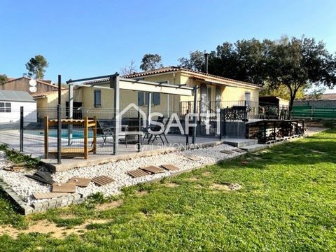 Located in the town of Seillons, 6 km from Saint-Maximin and the motorway access, in a quiet and secluded area, on a plot of enclosed, flat land of 1500 m², discover this house from 2004, on one level approximately 100 m². It consists of an entrance,...