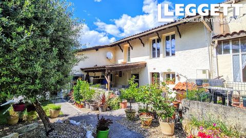 A28554AT47 - Enter this lovely home and you instantly feel the warm, welcoming ambience. It was the ancient boulangerie, and the characterful kitchen/dining area still has the original bakers ovens. There are feature beams and stone walls on the grou...