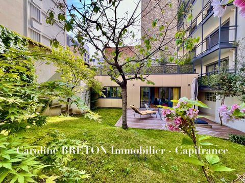 Dpt Paris (75), à vendre PARIS 15EME ARRONDISSEMENT appartement-maison T2 jardin 100 m2