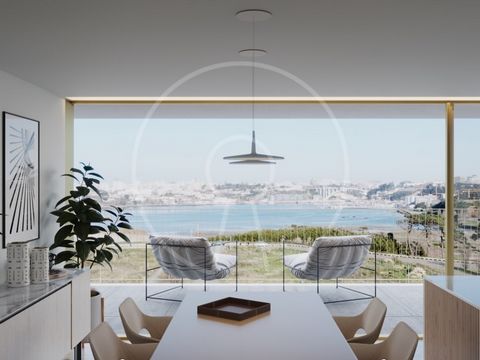 T3 avec 2 balcons inséré dans la nouvelle copropriété Douro Atlantico III qui est située à côté du Marginal do Canidelo, très proche de la plage. Cet appartement d'une superficie totale de 141,3 m2 est réparti sur 1 salon spacieux, 1 cuisine avec bua...