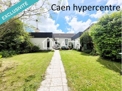 Maison de plain pied Caen hypercentre avec jardin et stationnement