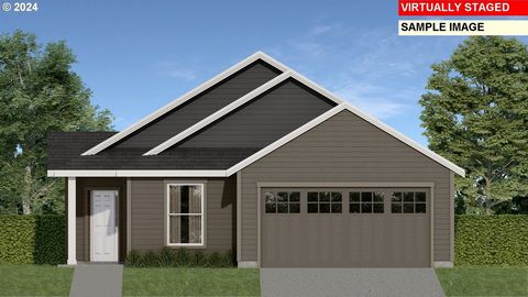 Beautiful Corner lot home: 3 bed/2 bath home in Orchard Gleanns. In Progress new construction home offers covered front porch with stately angled entry & optional covered back patio. Vaulted GR/Dining room & Primary Bed ensuite. Laundry room off gara...