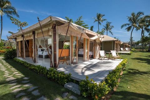 Odkryj raj i innowacje w Eco Beach City Posiadaj swój luksusowy glamping i ziemię za jedyne 19 500 USD w pierwszym na świecie ekologicznym mieście na plaży! Lokalizacja: Wyspa Sumba, niedawno uznana za najlepszą wyspę na świecie przez CNN Travel Wyob...