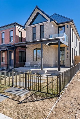 This brand new construction residence sits across from Curtis Park and is a masterpiece with 4-bedrooms, 5-bathrooms, plus an additional dwelling unit over the garage. From the moment you step inside the gorgeous flooring guides you through a home de...
