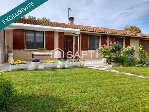 Villa de plain-pied avec un terrain de 1040m² arboré et clôturer