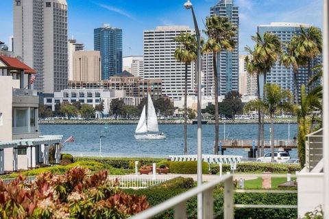 Single Level Luxury! This 3-bedroom, 3-bath single-level condo offers an upscale living experience with breathtaking views of the bay and Downtown San Diego. A sprawling ~400 sq. ft. covered patio extends the already generous living space, creating a...