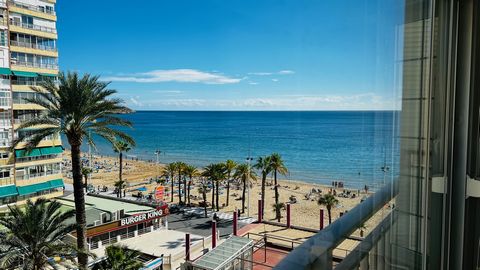 apartment on the seafront on the levante beach in benidorm with beautiful side views. apartment with two large bedrooms two bathrooms and magnificent terrace. the apartment is completely renovated and exquisitely furnished with the best finishes and ...