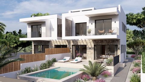 This modern new construction semi-detached house in Badia Blava is located in a fantastic and quiet location in Badia Blava Currently this is still under construction, but is expected to be completed in early 2024. The semi-detached house is built in...
