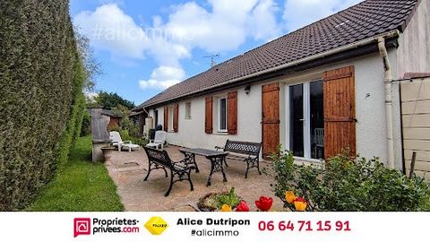 Alice Dutripon offers you in LA NOUE (51310) ''Eva'' House 4 bedrooms, garage, garden. Selling price 199,000 euros (agency fees paid by the seller). Single storey pavilion offering entrance to living room with fireplace, open fitted kitchen, hallway,...