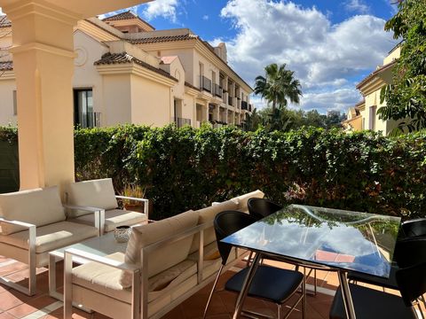 Has potential to be converted into a 3 bedroom apartment. The property is SW facing with its own private terrace and garden. This apartment enjoys the sun all day long and in the evening. It has 2 bedrooms and 3 bathrooms, a fully fitted kitchen with...