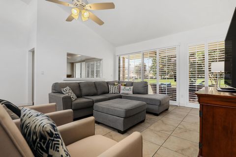 This updated fully furnished home has all the right touches and offers the ultimate in desert luxury with amazing southwest views. The open-concept 2-bedroom, 2 baths with den is an entertainer's dream. The living room has added windows making the ro...