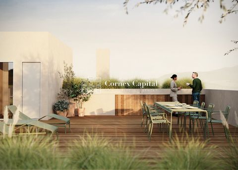 Brand new penthouse of 116.50sqm built inside, with 3 bedrooms and 2 bathrooms plus a 7.80sqm balcony and access to a large terrace of 57.53sqm for private use on the upper floor on Poblenou. Cornex Capital exclusively presents this development proje...