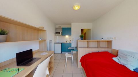 Haute Garonne - 31000 TOULOUSE - 66,500 Euros - EXCLUSIVE - SPECIAL INVESTOR - We offer for sale this studio in STUDENT RESIDENCE of 18 sqm in furnished rental investment, LMNP status with takeover of the commercial lease. Annual rent 3,400 Euros inc...