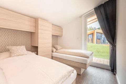 Questo moderno chalet indipendente si trova nel resort pedonale Chalets & Glamping Nassfeld, inaugurato nel maggio 2022. Si trova ai margini del bosco e nel piccolo comprensorio sciistico Vorhegg. Il piccolo centro di Kötschach-Mauthen si trova a 650...