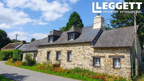 A22718DEM22 - Entdecken Sie diese beiden hübschen Steinhäuser (das große ist freistehend) in einem sehr ruhigen Weiler und doch ganz in der Nähe des schönen Lac de Guérledan im Herzen der Bretagne. Das Hotel liegt nur acht Autominuten vom beliebten S...