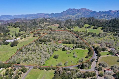 Introducing Ellie's Legacy Ranch, a cherished gem steeped in the rich history of Sonoma County and Napa County, proudly owned by the same family for generations. This 37+/- acre property, adorned with rolling meadows and flourishing oak and fir fores...