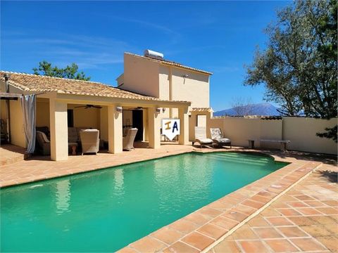 Situated close to Colmenar in the Malaga province of Andalucia, Spain is this wonderful 414m2 build, rural villa property being completely detached and sits within a plot of over 3,000m2, which is beautifully landscaped with mature planting and a swe...