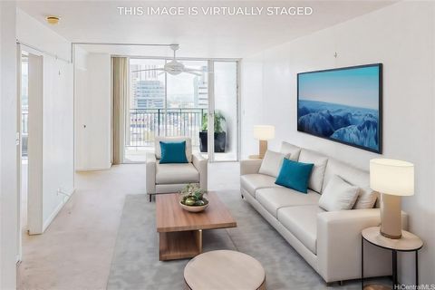 Explore urban living in the Ala Moana Area. This well-maintained 1 bed, 1 bath condo features a full kitchen and a private lanai, and covered parking stall. Enjoy this awesome location, private community pool, and a resident manager. Conveniently loc...