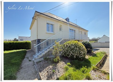 À vendre Maison familiale 6 pièces de 109 m² avec terrasse exposée sud, jardin et sous-sol total à Malguénac (56300)