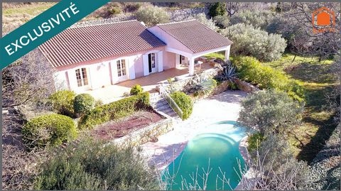 Villa de 112m² sur 2260m² de terrain clos avec piscine et garage