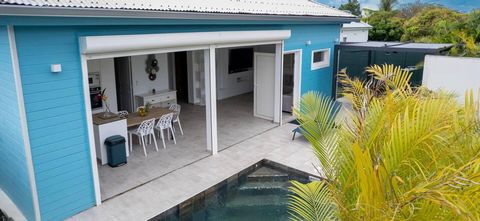 Dpt Guadeloupe (971), à vendre SAINTE ANNE maison meublée et équipée P3 avec piscine