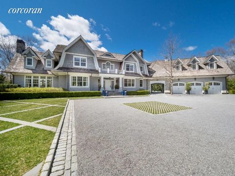 Amazing 8 bedroom custom built home in Sagaponack North on a gated 2.15 acres. Recently re-furnished and repainted, this house is in mint condition. The extensively landscaped lot includes tennis and a heated gunite pool with spa. Finished basement w...