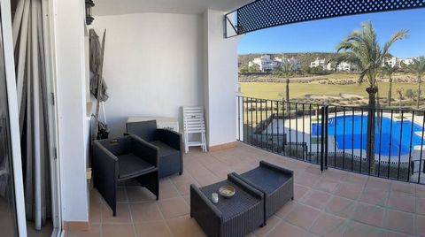 Welcome to your new home at Hacienda Riquelme! This charming 2 bedroom, 1 bathroom flat offers the perfect balance between comfort and style.Located in an idyllic setting surrounded by golf courses and several communal swimming pools, this flat offer...