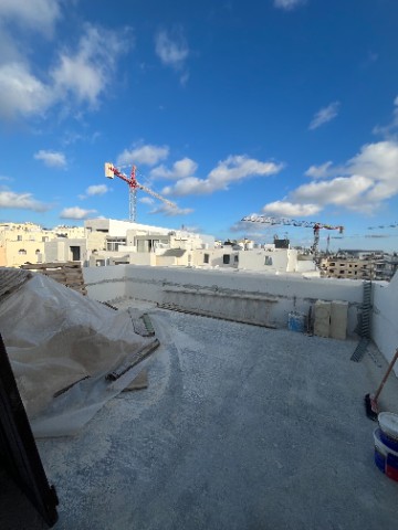 For Sale Penthouse 151 sq.m in Swatar Price 365 000 Area 151 sq.m 3 Bedrooms 3 Bathrooms Kitchen and Living Room Large Terrace 23 sq.m Wide Balcony13 sq.m Floor 4 Location Swatar Birkirkara near Mater Dei Hospital Will be fully finished including bat...