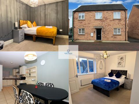 Welcome to our stunning 5-bedroom detached house in the picturesque Cardea area. This newly built gem offers 5 bedrooms that can sleep 9 people in total, spacious lounge with board games + a 55