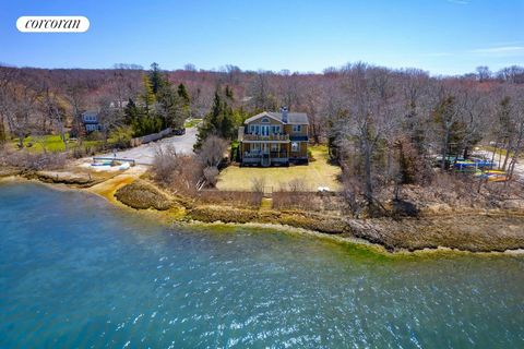 Enjoy awe-inspiring views from this beautiful Sag Harbor waterfront, presenting a once-in-a-lifetime opportunity. Situated directly on Noyack Bay and overlooking Morton Sanctuary and Clam Island, the 180 degree open, private vistas will leave you bre...