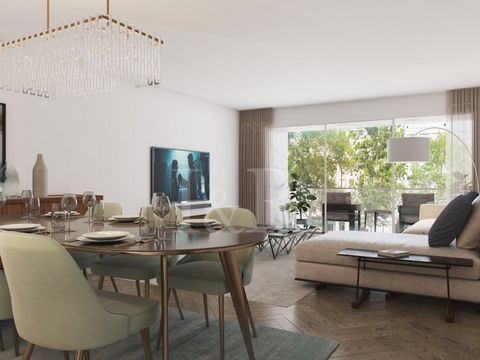 Spacious 102 sqm two-bedroom apartment located in the Bocage 65 development in Avenidas Novas, Lisbon. This two-bedroom apartment has an entrance hall, a guest bathroom, a 13 sqm kitchen with a laundry area, a 20 sqm living room and two en suite bedr...