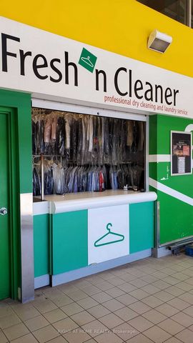 The FRESH N CLEANER Dry Cleaning Depot in Food Basic near Major Mackenzie & Bayview area. Gross Rent ( TMI, Utilities) $1,500 plus HST, Six days open Mon-Sat 9:00 a.m. to 6:00 p.m. No Competition area. Sales number ONE depot in whole Franchise. Stead...