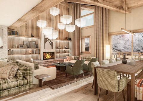 GADAIT international is offering you an opportunity to own this magnificent snow-facing duplex apartment at the foot of the Moretta Blanche piste in La Tania. This property offers the perfect balance of comfort and elegance, with a living room openin...