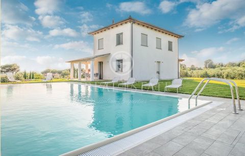 For sale an outstanding bio-constructed villa in the neighbourhood of Cortona in Tuscany. The villa has been recently built (2012) and it has an in floor heating and air-conditioning systems. Not only is the location beautiful, but it is also conveni...