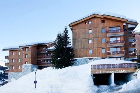 The Le Fontany holiday complex has 49 cozy apartments, each with a balcony or terrace. The accommodation units are in a five-storey building (with elevators). Enjoy the view of the impressive mountains! The Méribel Mottaret ski resort is located at 1...