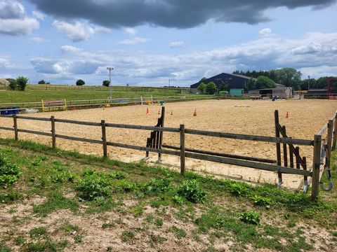 Watremez real estate offers you this plot of pasture of 16110m2 on which is built a building for equestrian use including: fourteen boxes, a covered carousel, a saddlery, a shower for horses, reserve, silo, wc. The whole being rented for a rent of 72...