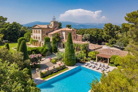 A secluded country estate situated between Valbonne and Mougins, built on the crown of its own wooded hill;15-minute drive from Cannes, 20-minute from Nice Airport and a few minutes’ drive to the traditional Provencal villages of Mougins and Valbonne...