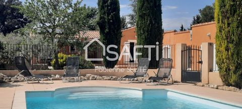 Fabienne Seuté by Safti presents this south-facing, detached family home in Velleron, offering an ideal living environment between L'Isle sur la Sorgue and Pernes les Fontaines. The 2000 m² grounds are fully enclosed and planted, with a large, secure...
