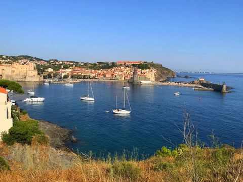 Summary Collioure located in a quiet area 100 meters to the beach ideal for either holiday accomodations or living full time. Built in the 80's the apartment has been completely modernized with new electrics, hot water, decor, bathrooms, new double g...