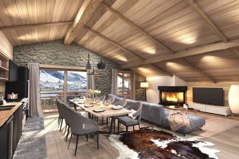 WORK IN PROGRESS! Just a 7-minute walk from Megève's pedestrianised town centre, we are offering you a top-quality 5-room flat in an intimate new 'Savoyard chalet' style residence comprising just 12 flats. Located on the top floor of the residence, t...