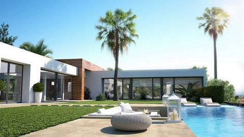 Contemporary designer villa with 3 levels, set in the natural hill environment of Altos de Los Monteros, Marbella. A privileged viewpoint location with stunning panoramic views over the coastline and Mediterranean Sea, Gibraltar and north African coa...