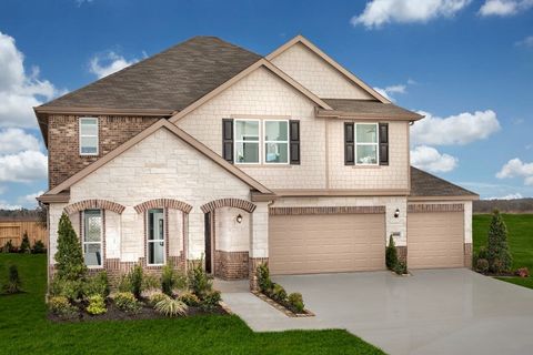 KB HOME NEW CONSTRUCTION - Welcome home to 1005 Valley Crest Lane located in Sunset Grove and zoned to Hitchcock ISD! This floor plan features 3 bedrooms, 2 full baths, 1 half bath and an attached 3-car garage. Originally a former model, its allure i...